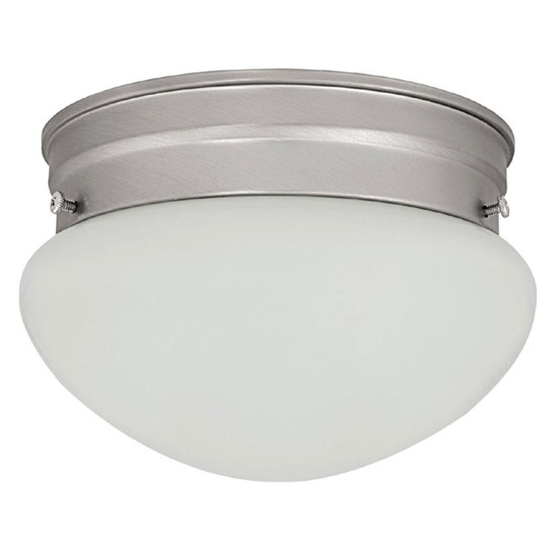 Capital Lighting 5356MN Scott 1 Light Flush Mount Matte Nickel