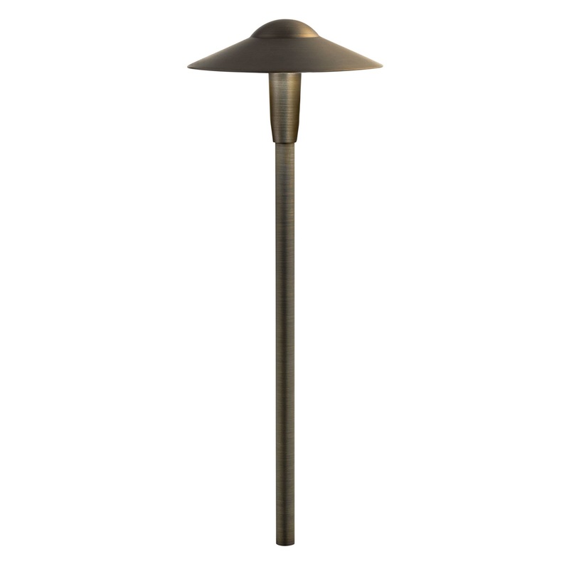 Kichler 15810CBR27 LED Path Light, Centennial Brass