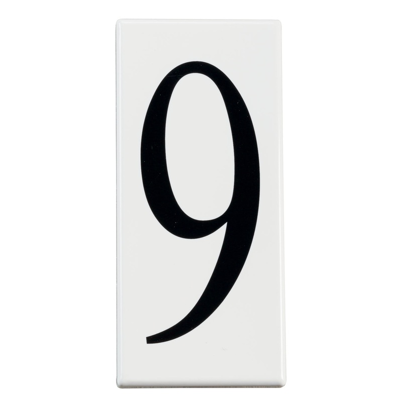 Kichler 4309 Number 9 Panel, White Material (Not Painted)