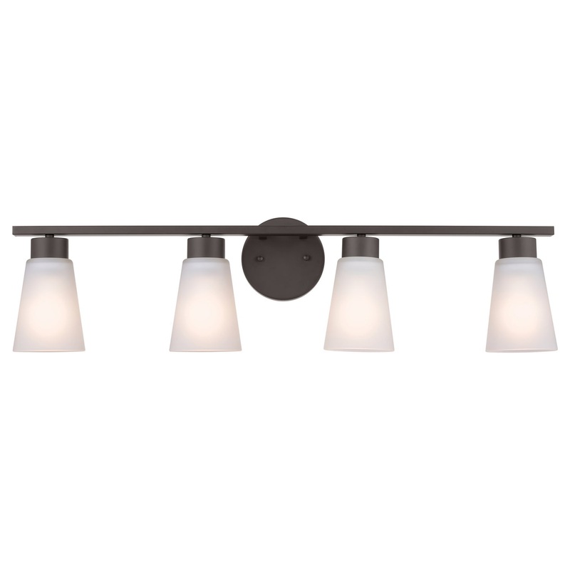 Kichler 55122BK Four Light Bath, Black