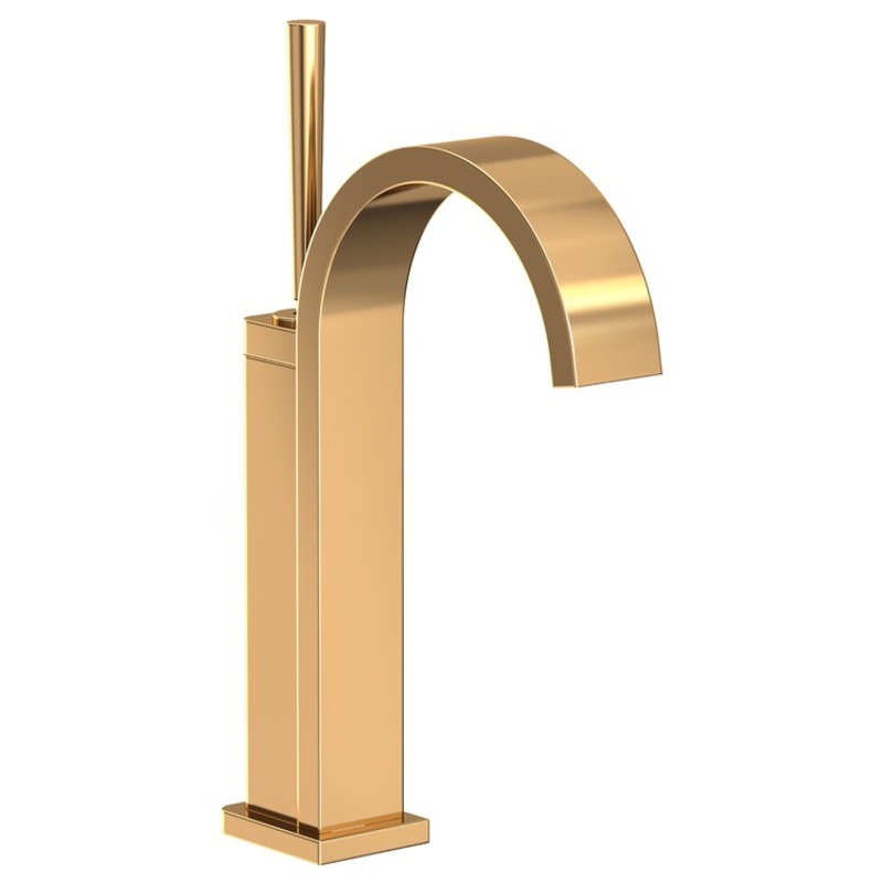 Lavatory Faucet Secant 1 Lever ADA Polished Brass Uncoated Living 1.2 Gallons per Minute Brass Spout Height 7-2/5 Inch