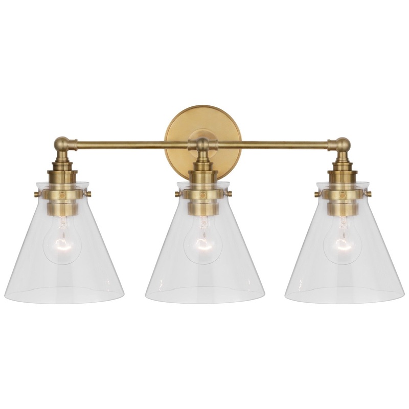 LED Wall Sconce from the Parkington Collection in Antique-Burnished Brass Finish by Visual Comfort Signature