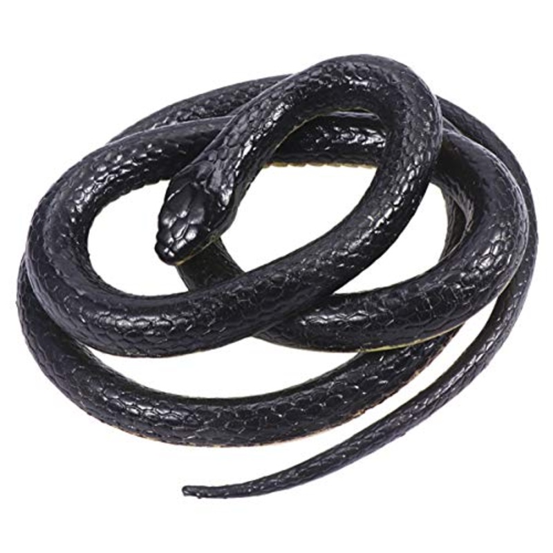 NUOBESTY Giocattolo Serpente Artificiale Realistico Serpente Falso Modello Trucco Scherzo Serpente Festa Giocando Falso Giocattolo Figurina Animale