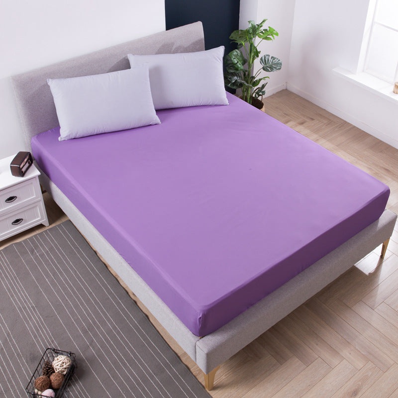 Purple Queen Size Waterproof Fitted Mattress Protector – Soft & Breathable Bed Cover, Hypoallergenic, Deep Pocket (152x190x30cm)