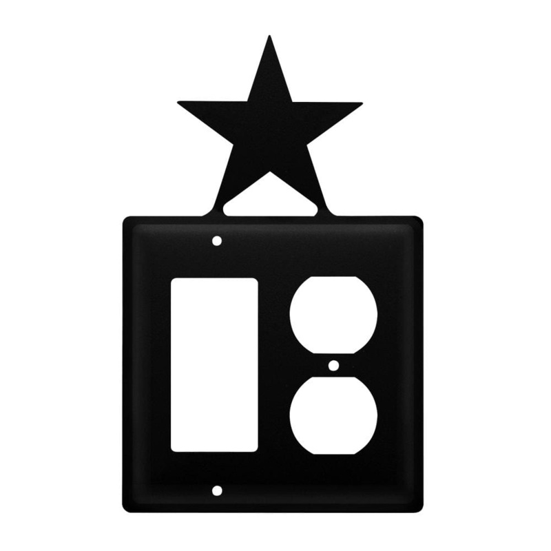 Village Wrought Iron EGO-45 Double Star Single GFI & Outlet CUSTOM Product