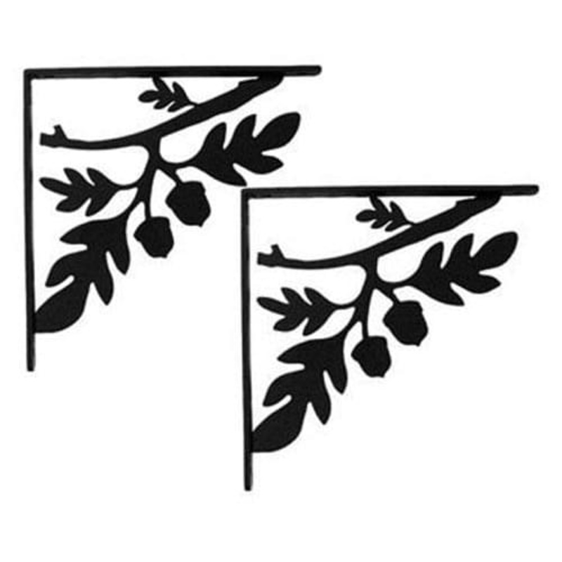 Village Wrought Iron SB-93-S Acorn Shelf Brackets Small (pair)