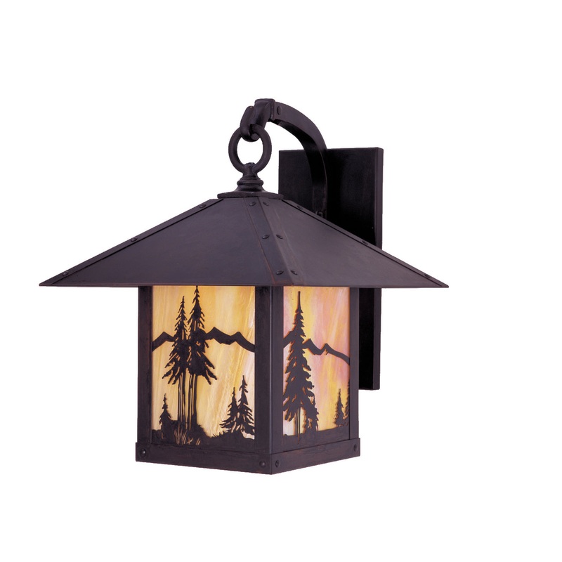 Arroyo TRB-12MNGW-BZ Timber Ridge One Light Wall Bracket Bronze