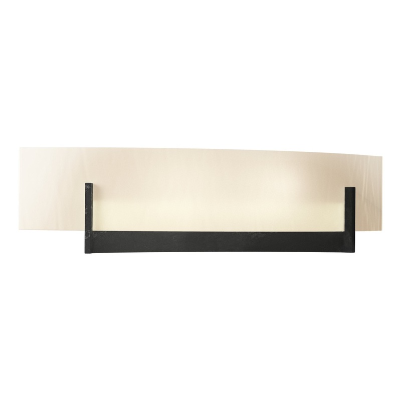 Axis Sconce Black White Art Glass (BB)