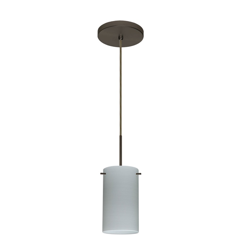 Besa 1BT-4404KR-BR Stilo One Light Pendant Bronze