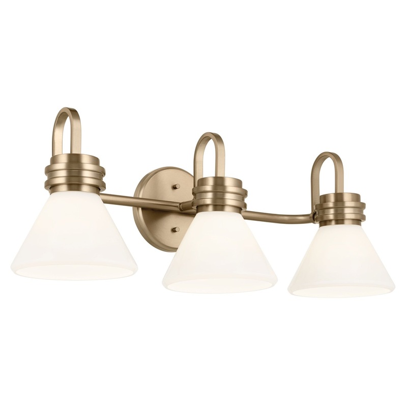 Kichler 55155CPZ Three Light Bath, Champagne Bronze