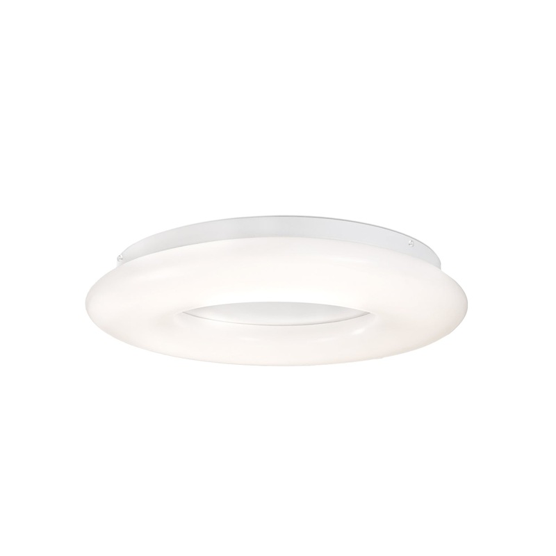 LED Flush Mount from the Cumulus Collection in White Finish by Kuzco Lighting