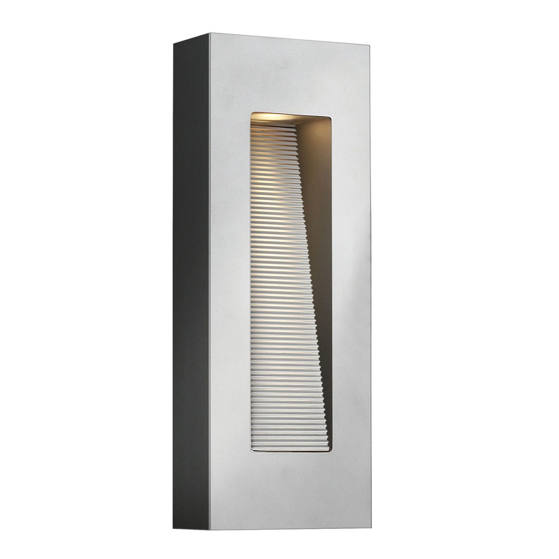 LED Wall Mount from the Luna Collection in Titanium Finish by Hinkley