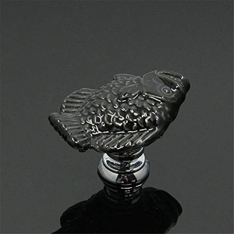 Maniglia in Ceramica Set / 10Pcs Manopole in ceramica Mandarin Fish Retro stile rurale pastorale Armadietto Armadio Armadio per bambini Asilo Cassetto estraibile Maniglie Vari colori disponibili