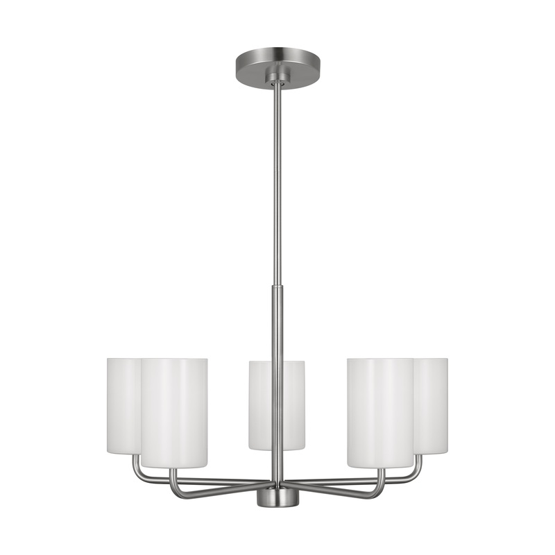 Rhett Medium Chandelier Brushed Steel LED Bulb(s) Included