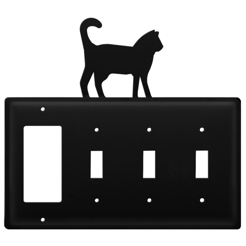 Village Wrought Iron EGSSS-6 Quad Cat Single GFI and Triple Switch Cover CUSTOM Product