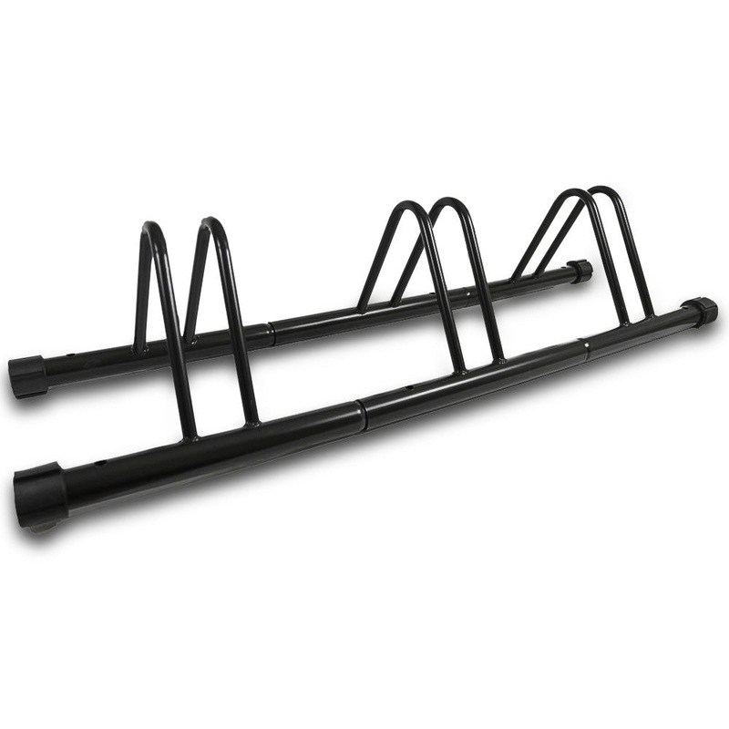 1 – 3 Bike Floor Parking Park Organize Holder Rack Storage Stand Bicycle Cycling