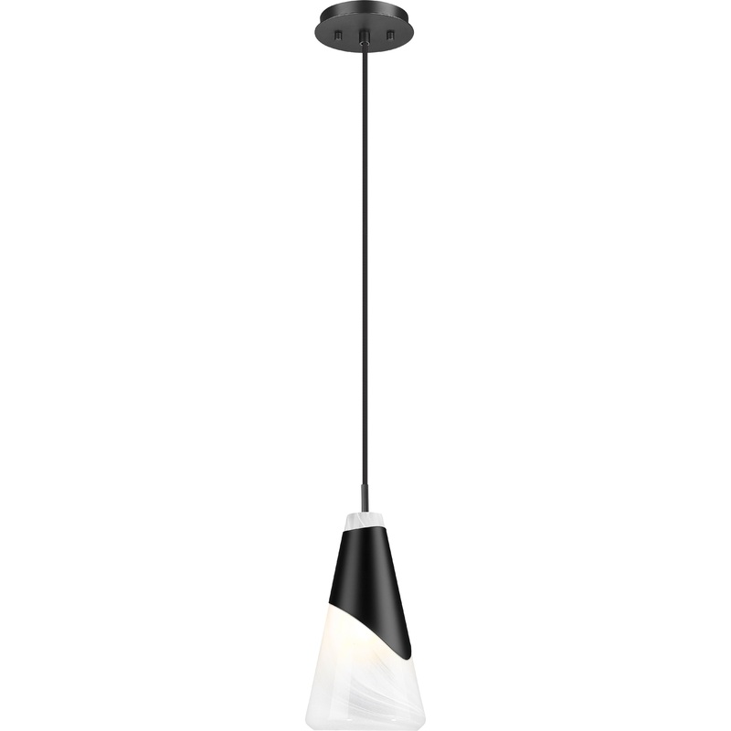 Aimie 1-Light Pendant Matte Black