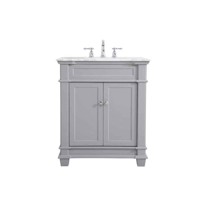 Bathroom Vanity Set from the Wesley Collection in Grey Finish by Elegant Lighting
