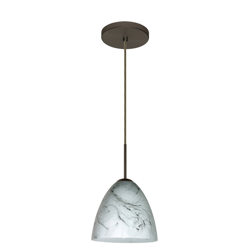 Besa 1JT-4470MG-LED-BR Vila One Light Pendant Bronze