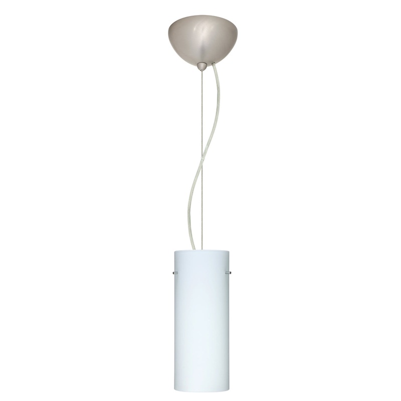 Besa 1KX-412307-LED-SN Stilo One Light Pendant Satin Nickel