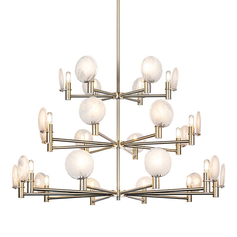 Cloudburst 24-Light Pendant Champagne Gold