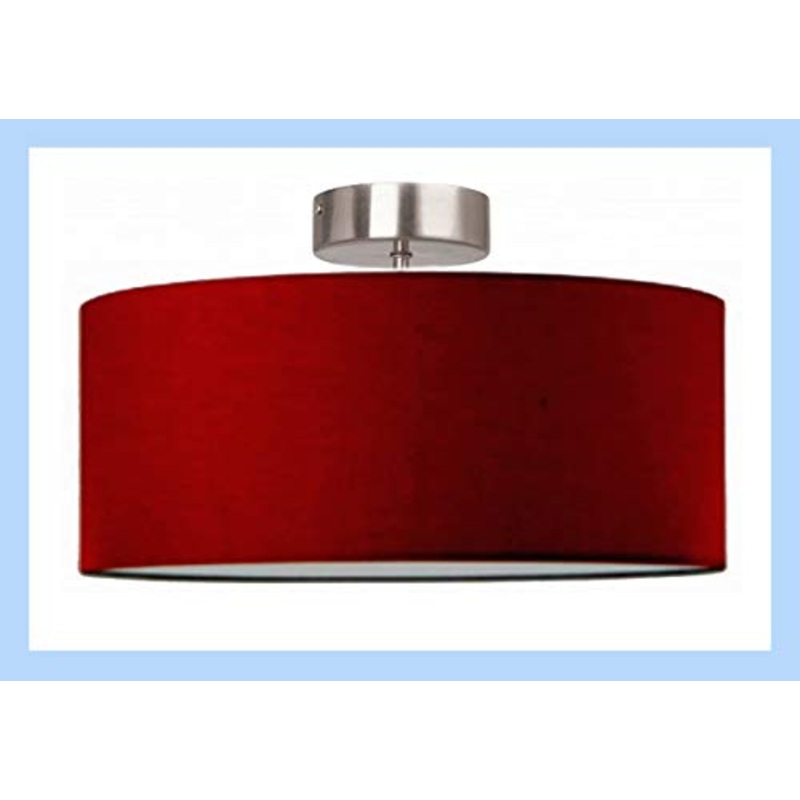 Lampadario moderno cilindro a sospensione montatura in metallo (cm 40)