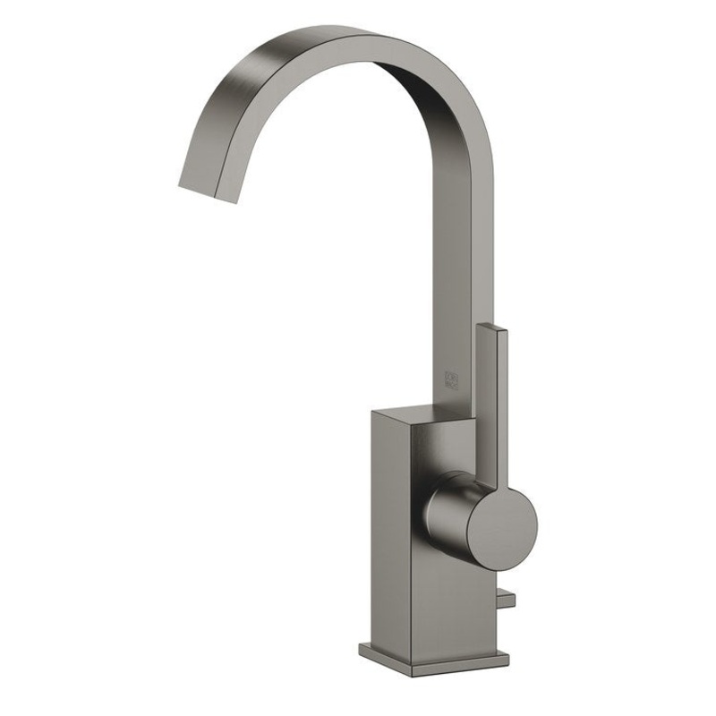 Lavatory Faucet MEM Mixer 1 Lever ADA Brushed Dark Platinum 1.2 Gallons per Minute Pop-Up Waste 1 Hole