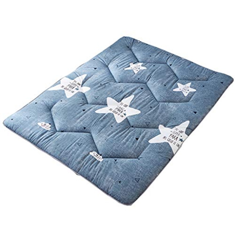 QVIVI Materasso Futon Antiscivolo, Materassi Futon Addensato Morbido Materasso da Campeggio Pieghevole Portatile, Doppio Futon Singolo Tappetino Tatami 1.2 * 2M