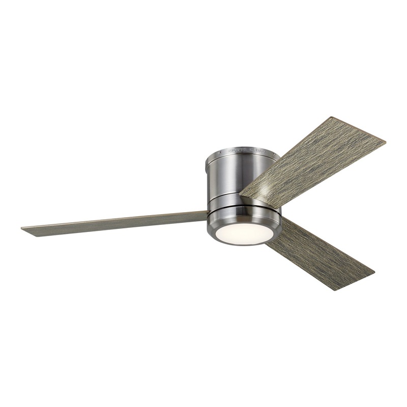 56″Ceiling Fan from the Clarity Collection in Brushed Steel Finish by Generation Lighting.