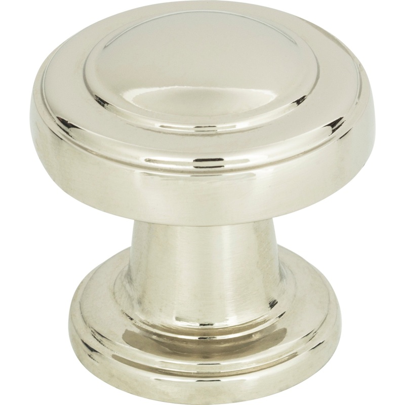 Atlas Homewares Bronte Knob 1 1/8 Inch Polished Nickel