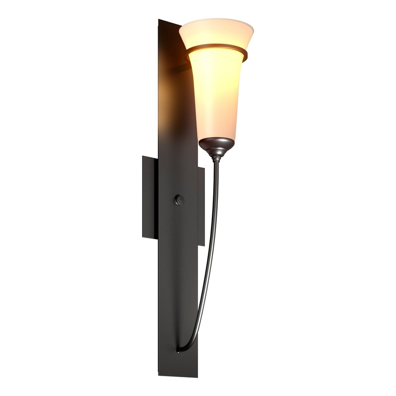 Banded Wall Torch Sconce Black