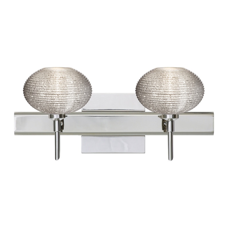 Besa 2SW-5612GL-CR-SQ Lasso Two Light Wall Sconce Chrome (Discontinued)