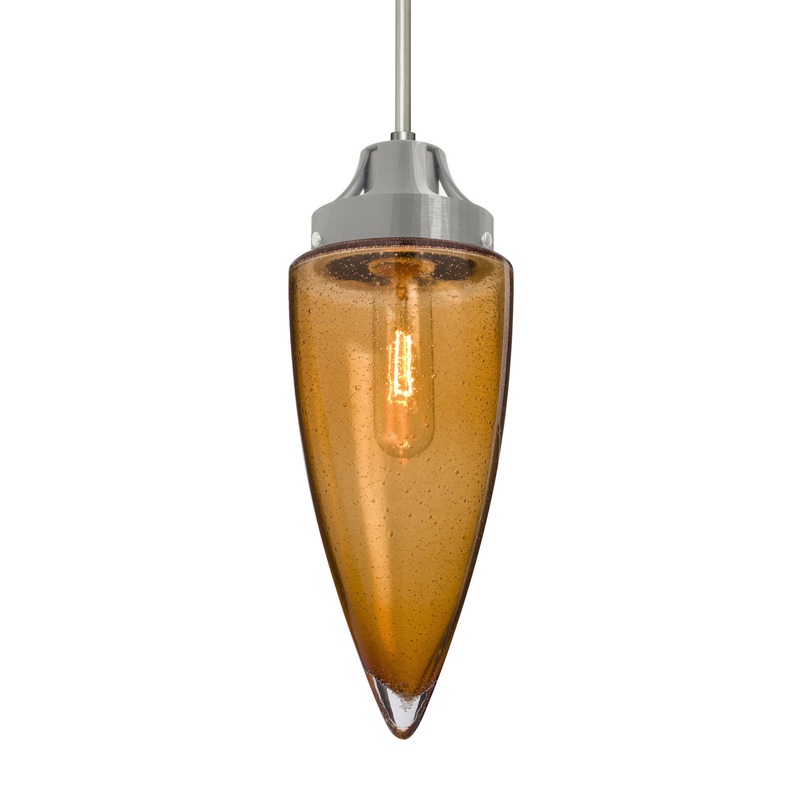 Besa J-SULUAM-SN Sulu One Light Pendant Satin Nickel
