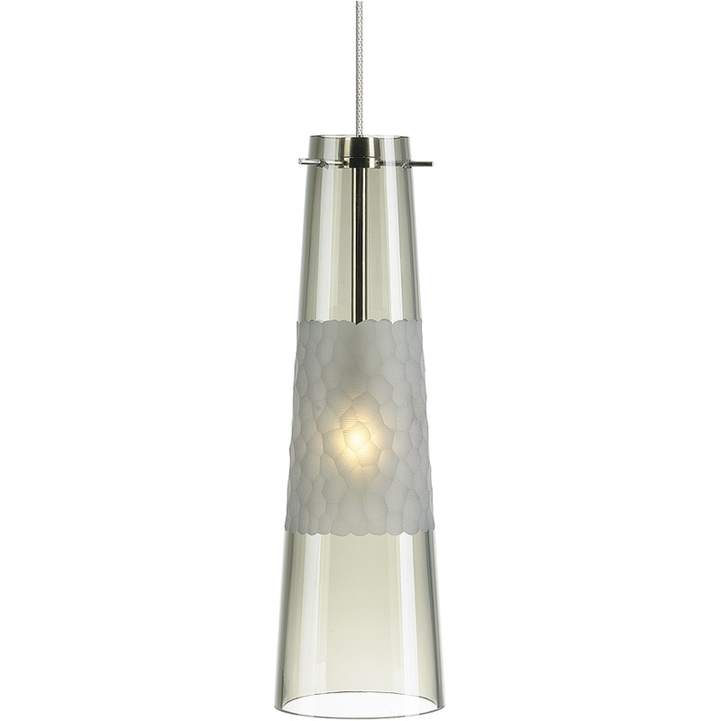 Bonn Pendant MonoRail Antique Bronze Smoke Xenon