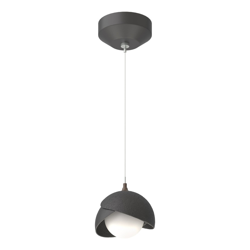 Brooklyn Double Shade Low Voltage Mini Pendant Black Black