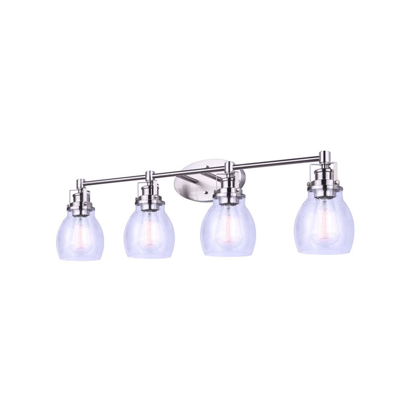 Canarm IVL705A04BN Carson Four Light Vanity Brushed Nickel