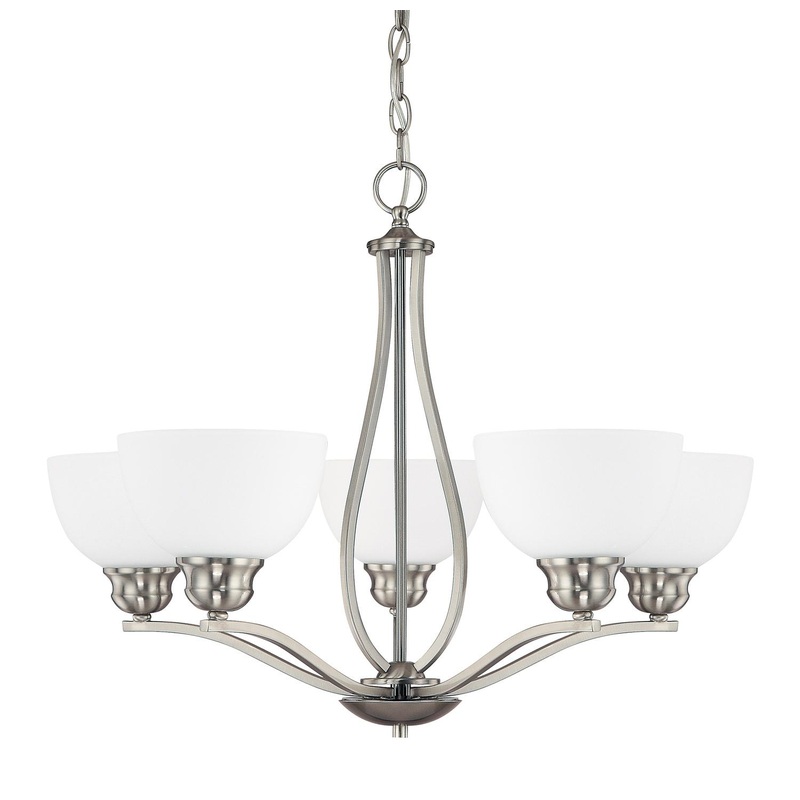 Capital Lighting 4035BN-212 Stanton 5 Light Chandelier Brushed Nickel