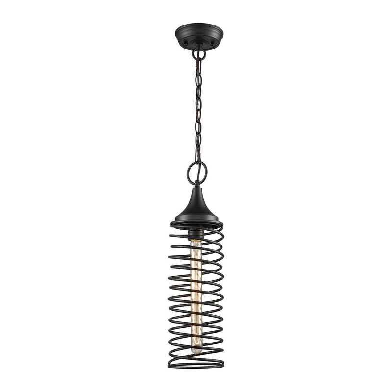 ELK Home 65231/1-LA Spring One Light Mini Pendant Oil Rubbed Bronze