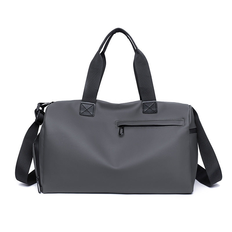 Large Capacity Travel Duffel Bag with Shoe Compartment & Wet Pocket – Multi-Purpose Gym & Weekend Bag(Grey)