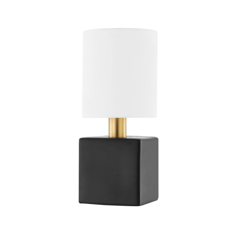 One Light Wall Sconce from the Joey Collection in Aged Brass Finish by Mitzi