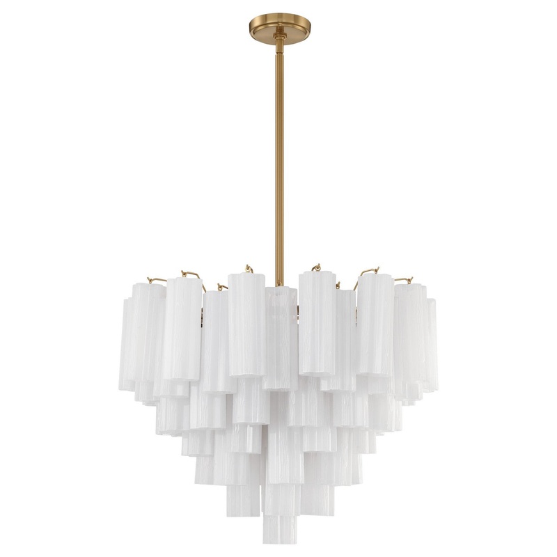 12 Light Chandelier from the Addis Collection in Aged Brass Finish by Crystorama