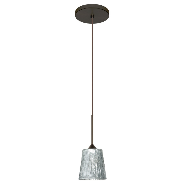 Besa 1XT-5125SF-LED-BR Nico One Light Pendant Bronze
