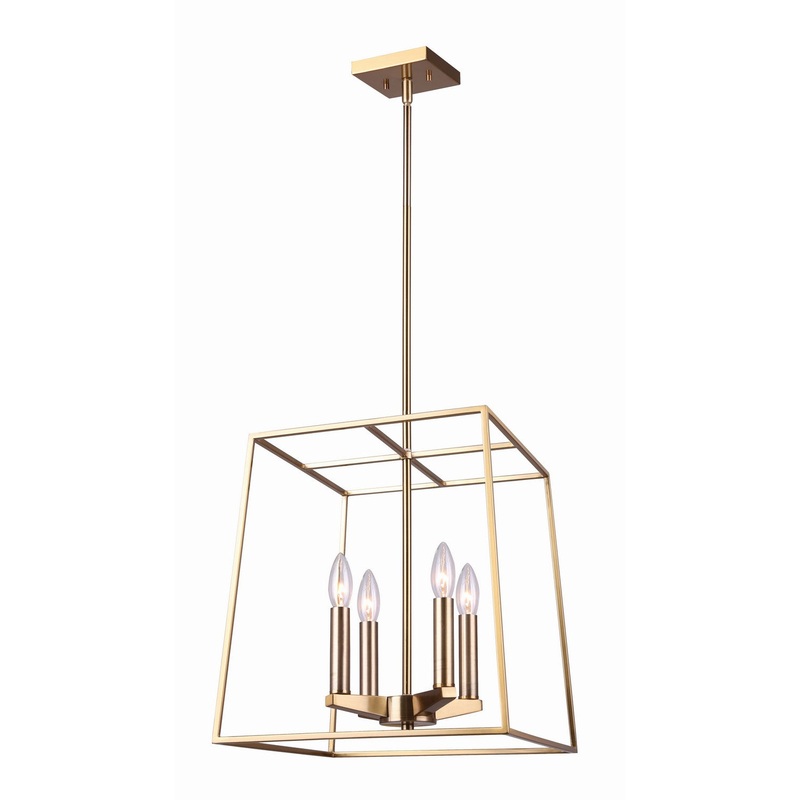 Canarm ICH1034A04GD14 Coco Four Light Chandelier Gold