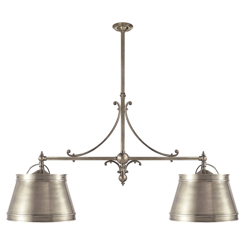 Four Light Pendant from the Sloane Collection in Antique Nickel Finish by Visual Comfort Signature