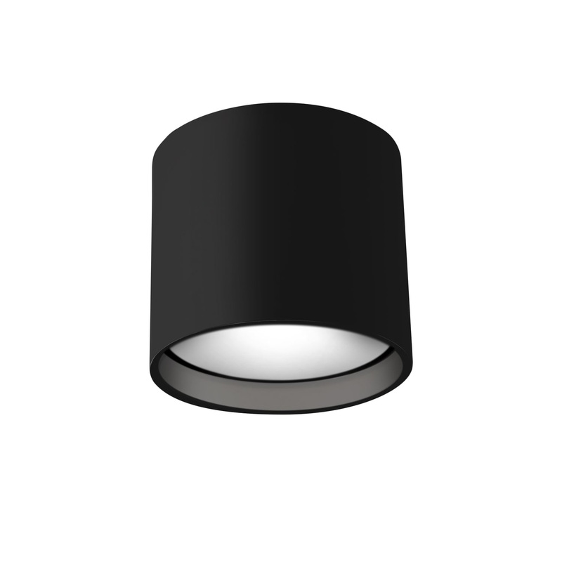 LED Flush Mount from the Falco Collection in Black Finish by Kuzco Lighting