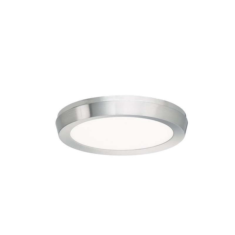 LED Flush Mount from the Logo Collection in Brushed Nickel Finish by Modern Forms