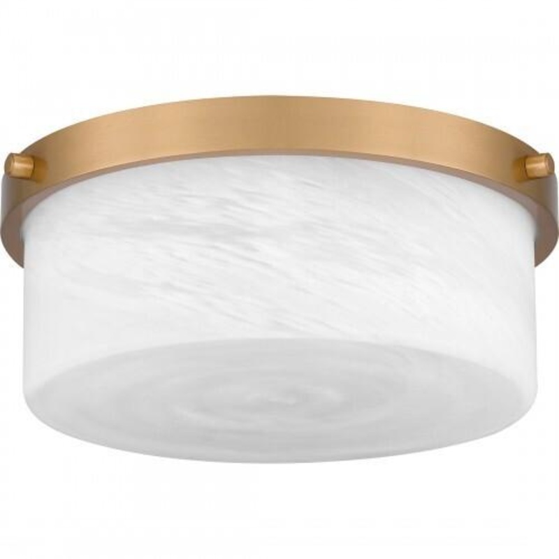 Quoizel QFL5590AB Quoizel Flush Mount Flush mount 2 lights aged brass Flush Mount