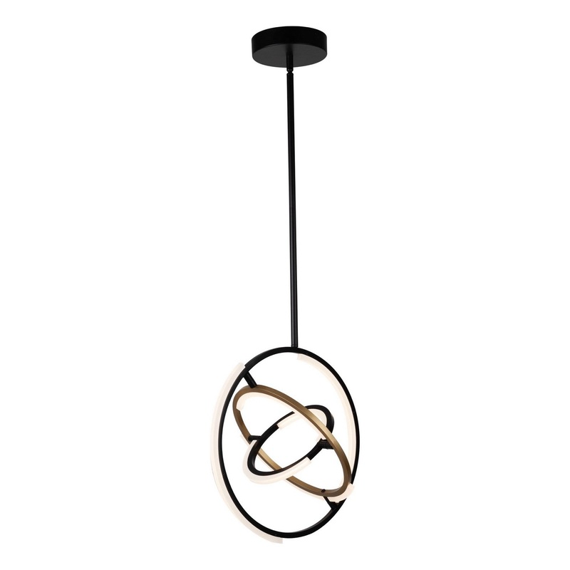 Trilogy Pendant – Black & Brass / 17.00