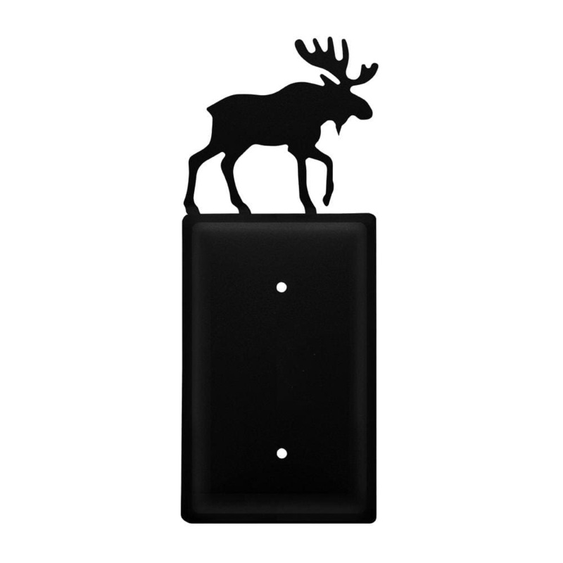 Village Wrought Iron EC-19 Single Moose Single Elec Cover CUSTOM Product