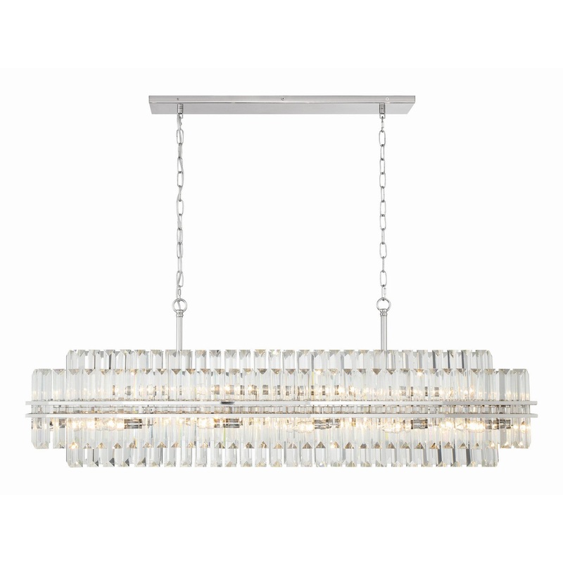 16 Light Chandelier from the Hayes Collection in Polished Nickel Finish by Crystorama